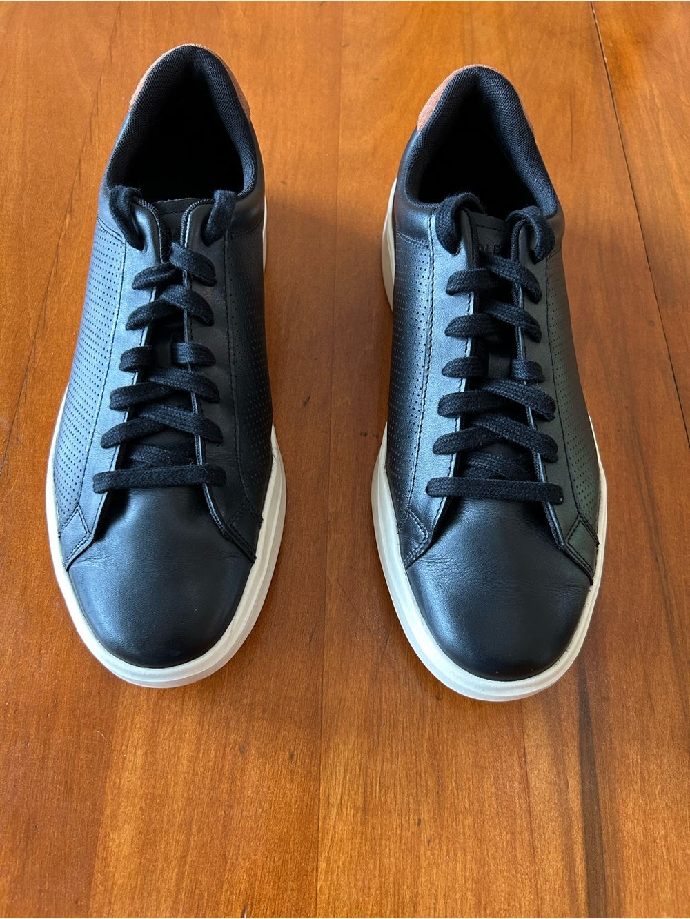 Cole Haan Grand Crosscourt Leather Sneakers Black Men's 10.5